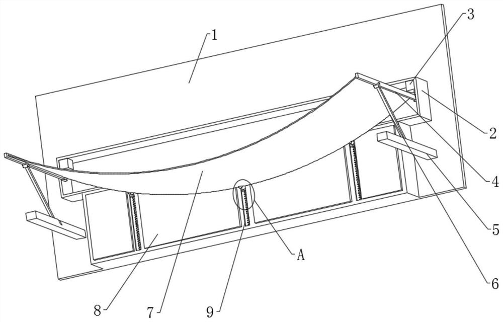 High-altitude anti-falling system with buffering function