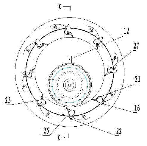 Air-aspiration type hole sowing roller device