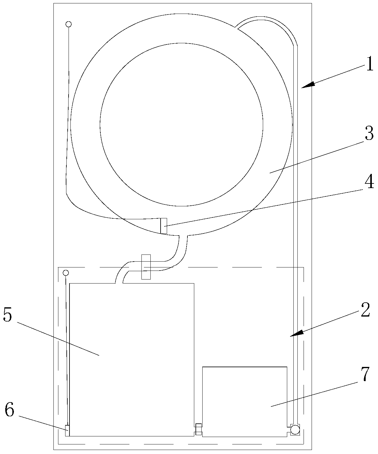 A method for controlling washing machine flocculation treatment water through turbidity measurement and washing machine