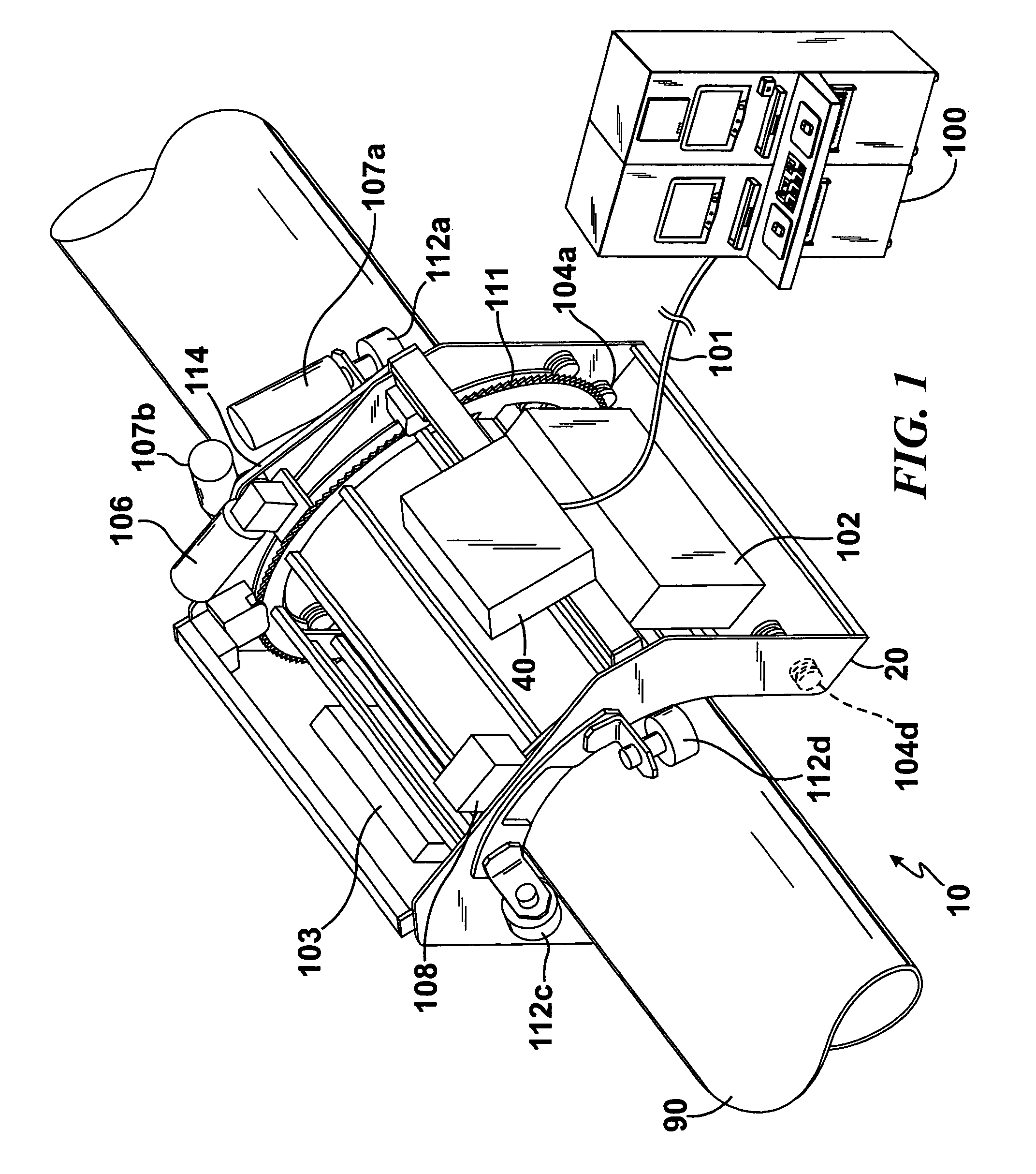Method and apparatus for automated, digital, radiographic inspection of piping
