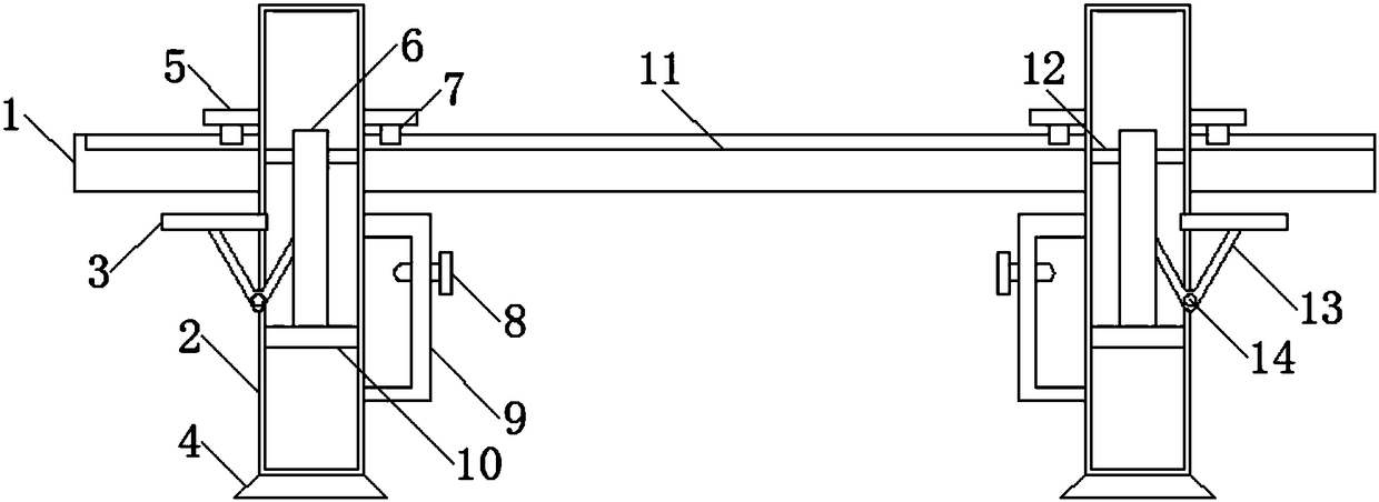 Helicopter landing field stabilizing device