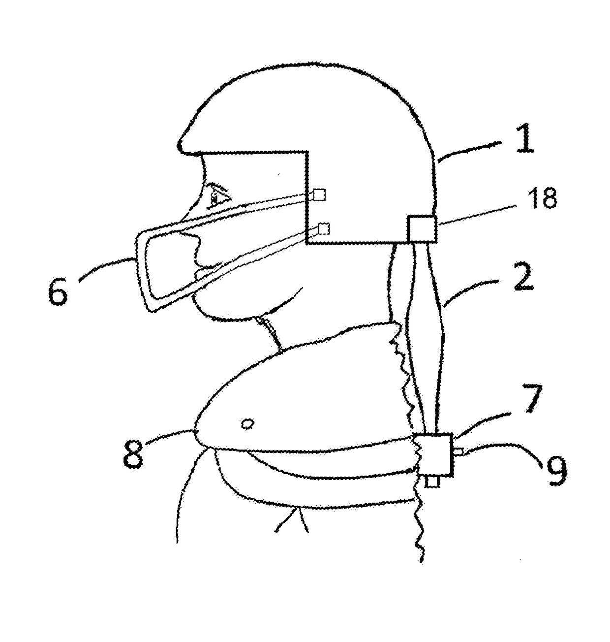 Helmet Extension Connected to Shoulder Pad to Prevent Brain and Spine Injuries