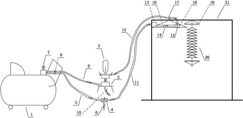 Guano propulsion device of overhead transmission lines