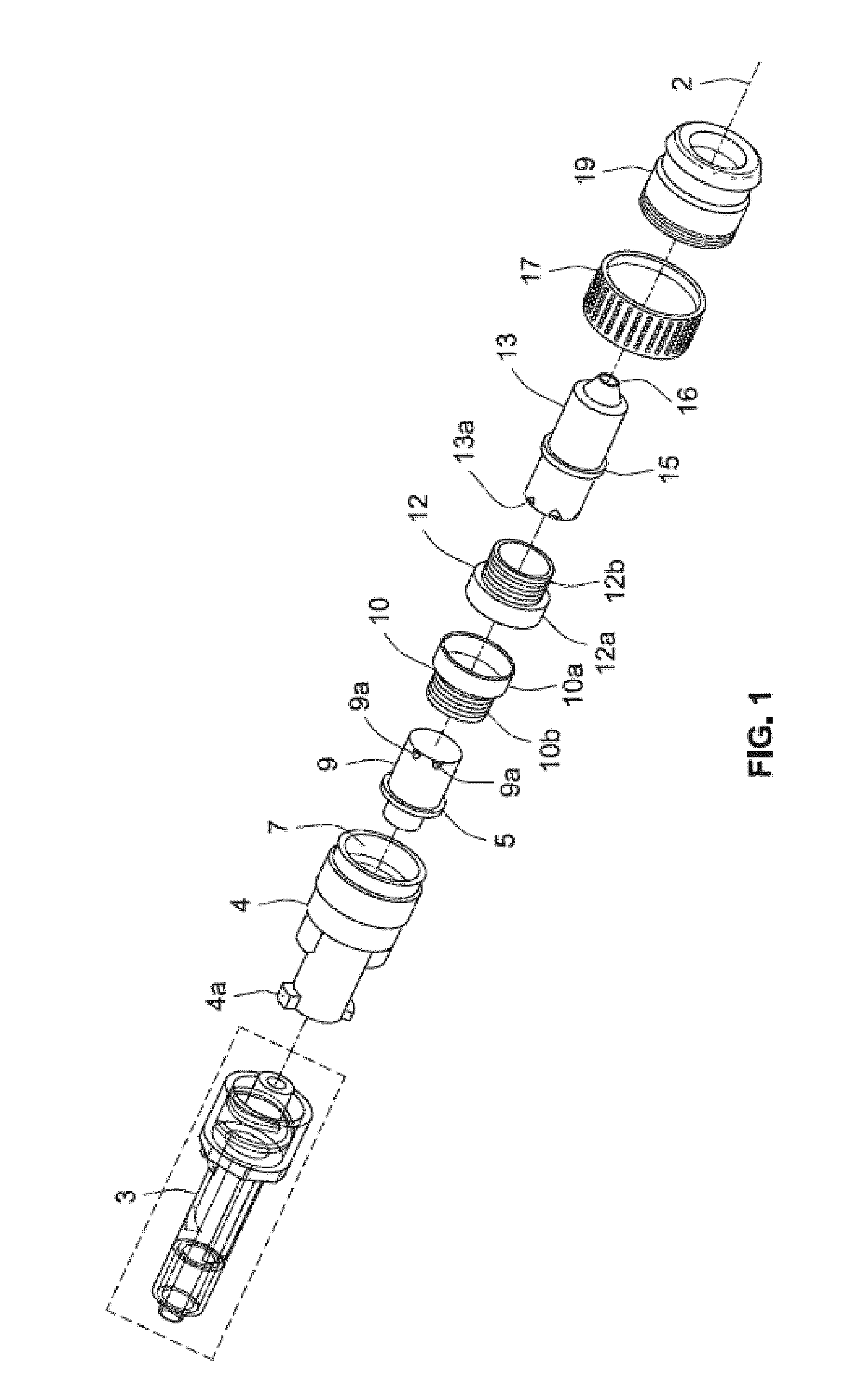 Strain relieving valve assembly with flow blocking