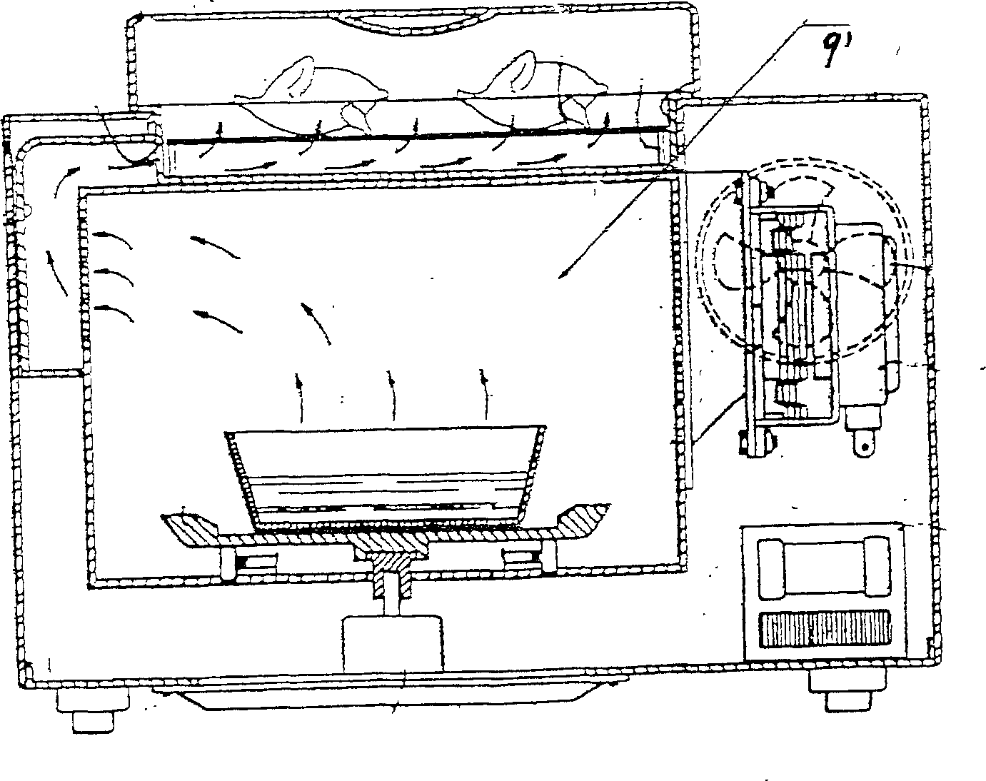 Microwave oven with steam generator