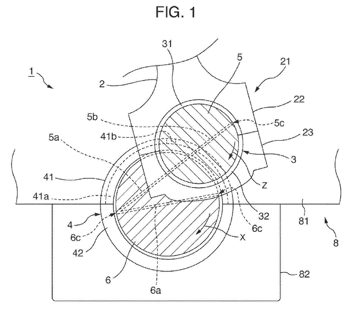 Main bearing for crankshaft of internal combustion engine