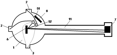 Device and method for calibrating wavelength of X-ray spherical curved crystal spectrometer