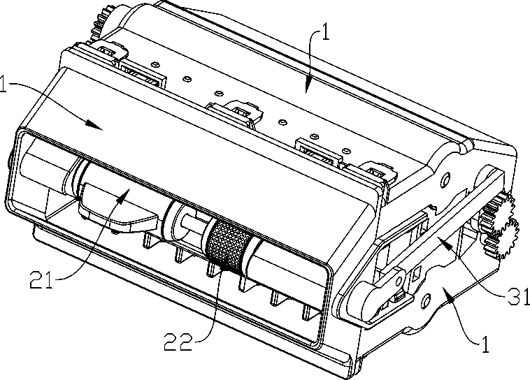 Manually concealed air outlet mechanism
