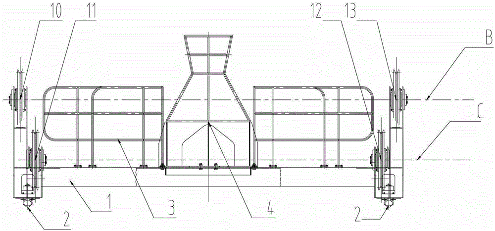 Lifting appliance upper rack, lifting mechanism and crane