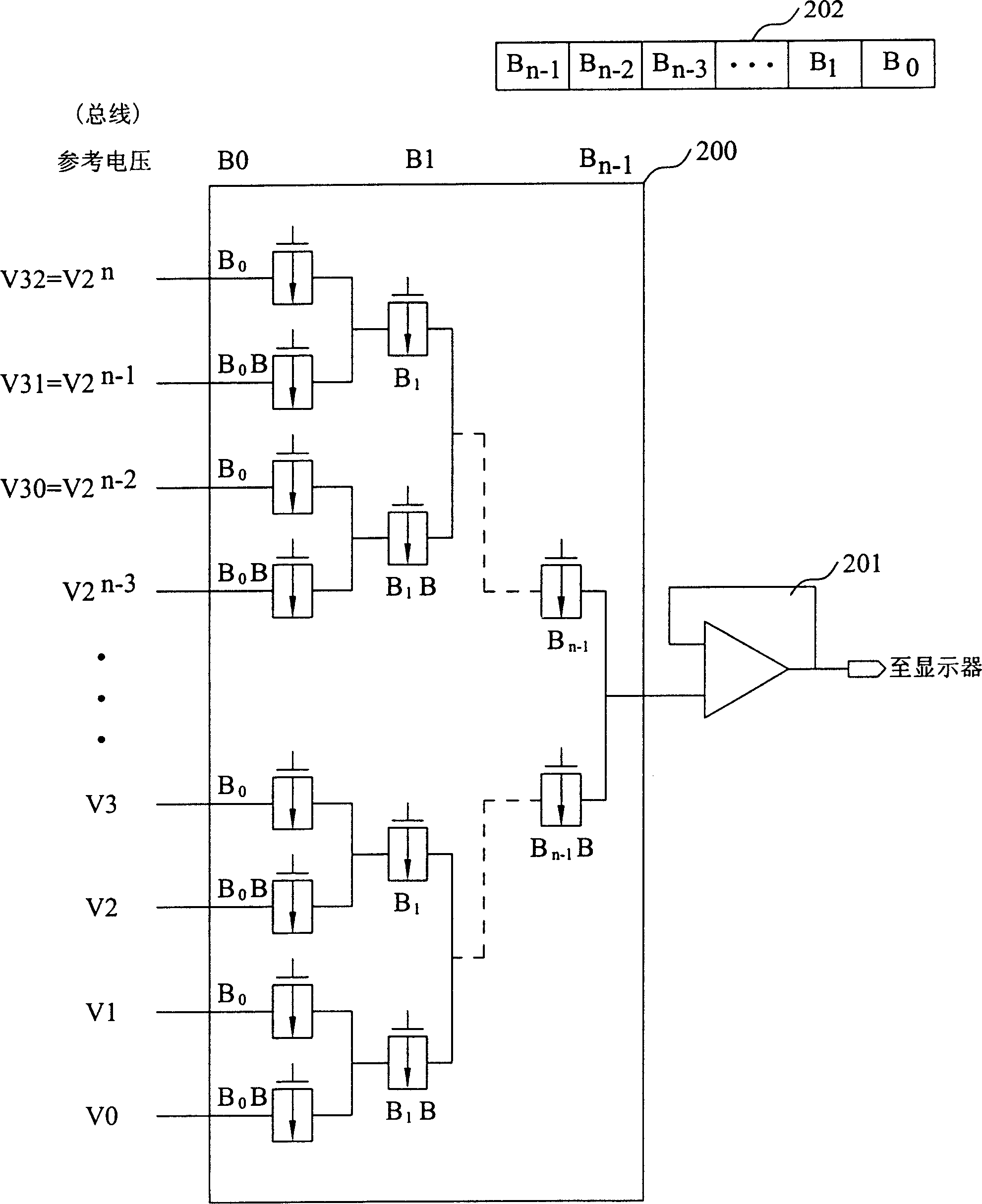D/A converter and driving method