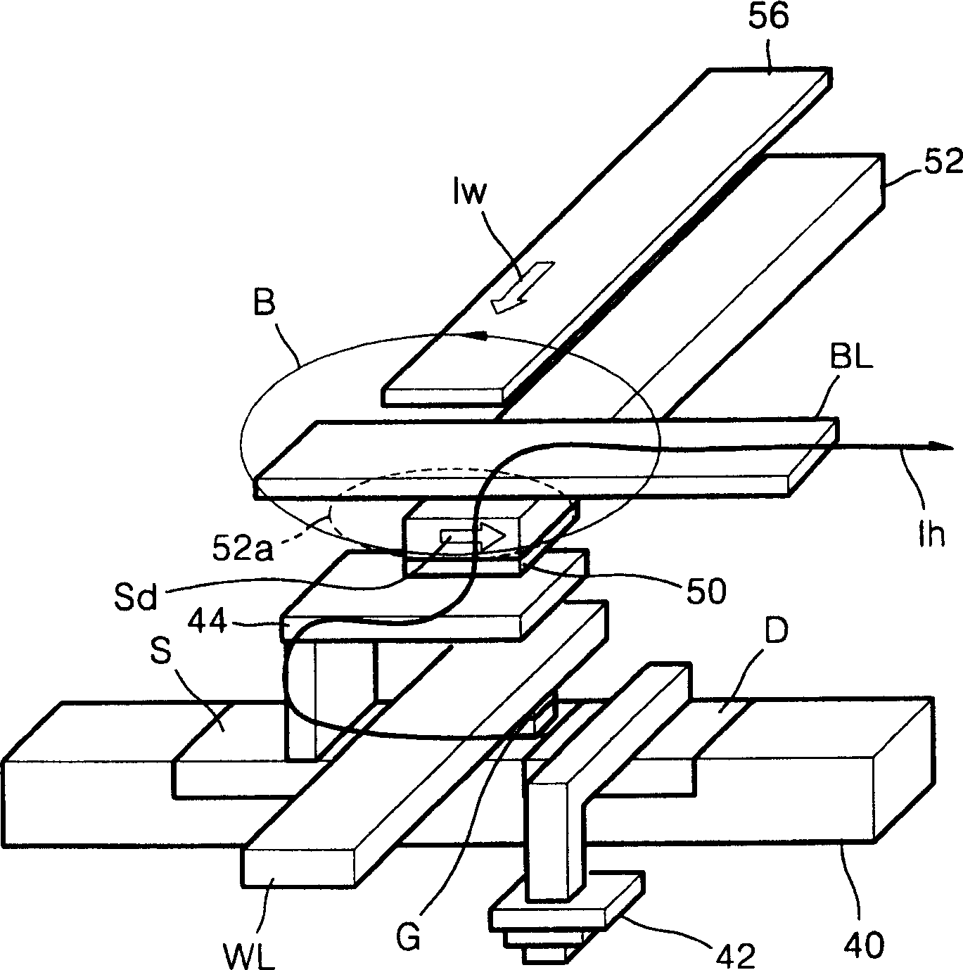 Magnetic ram and method of writing and reading data using the magnetic ram