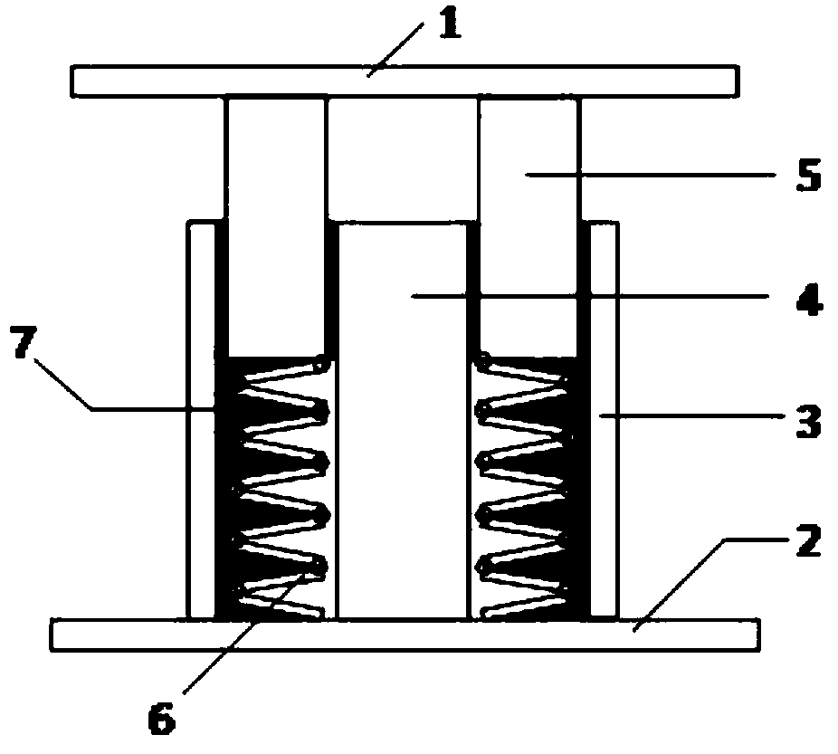 A disc spring viscoelastic vibration damping device