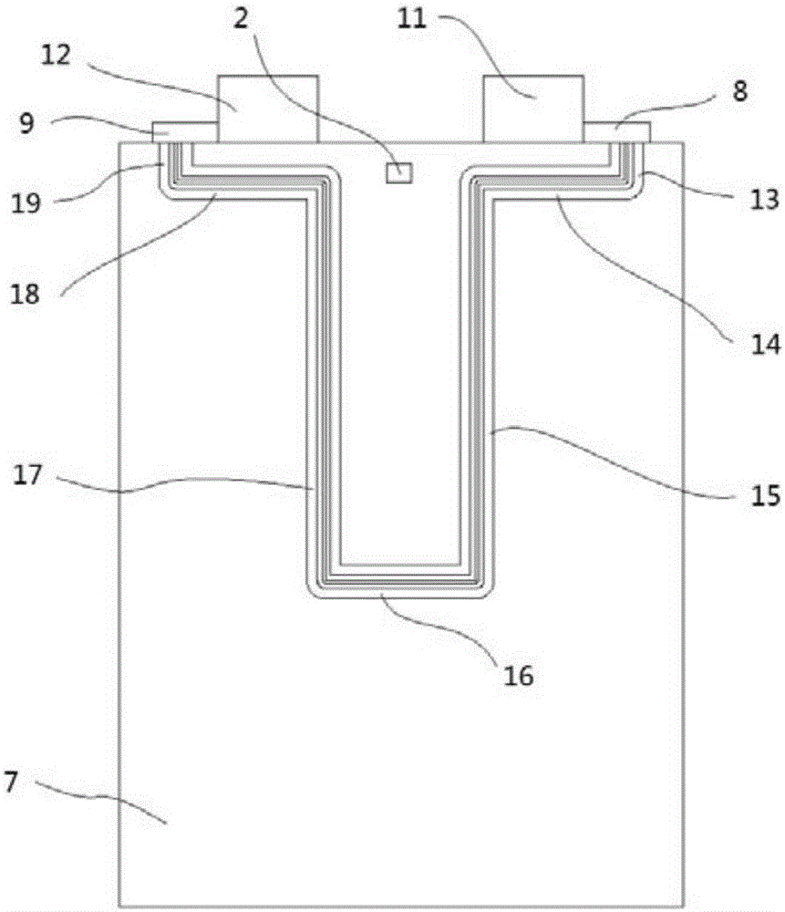 System and method for partitioned heat management based on lithium ion battery pack