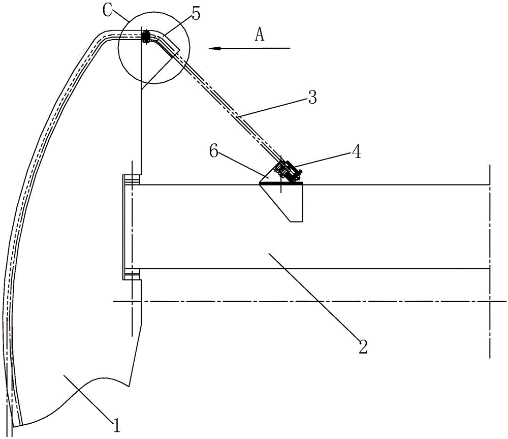 Fixing structure for lifting rope of beam-pumping unit