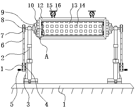 Lighting equipment with monitoring function for rotating machine under radiation environment