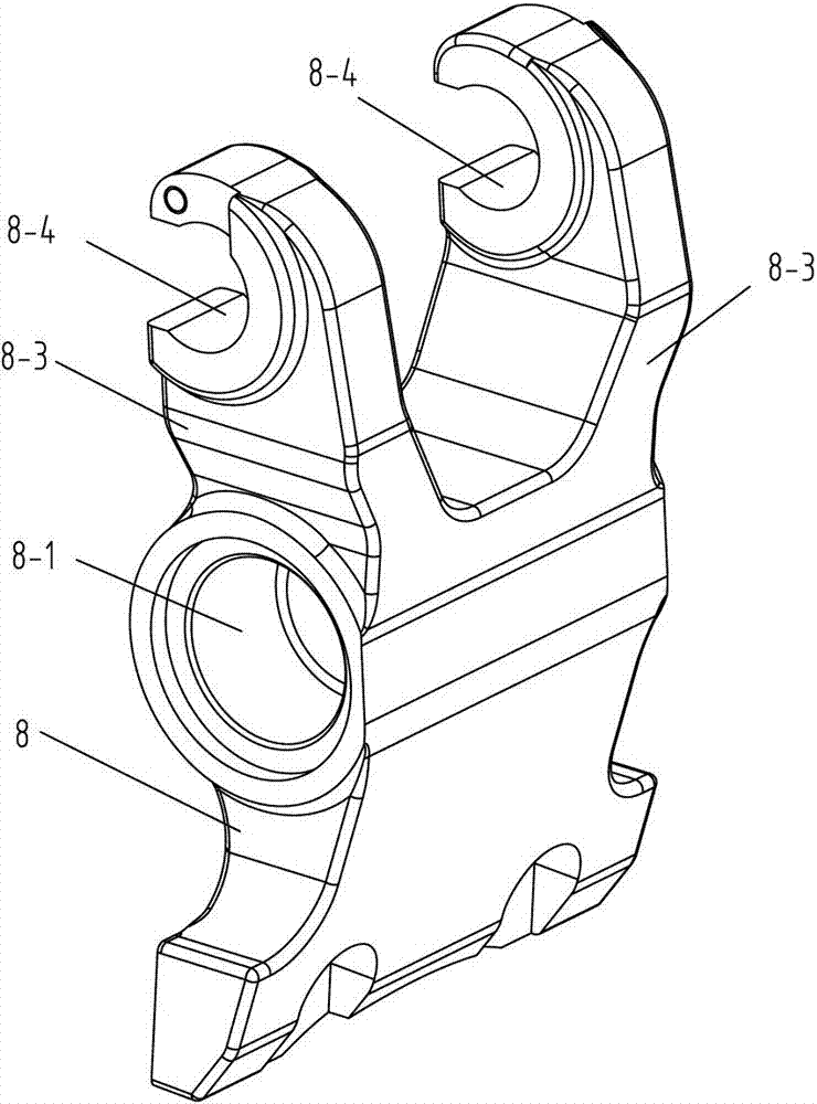 Top block structure for brake caliper lever mechanism