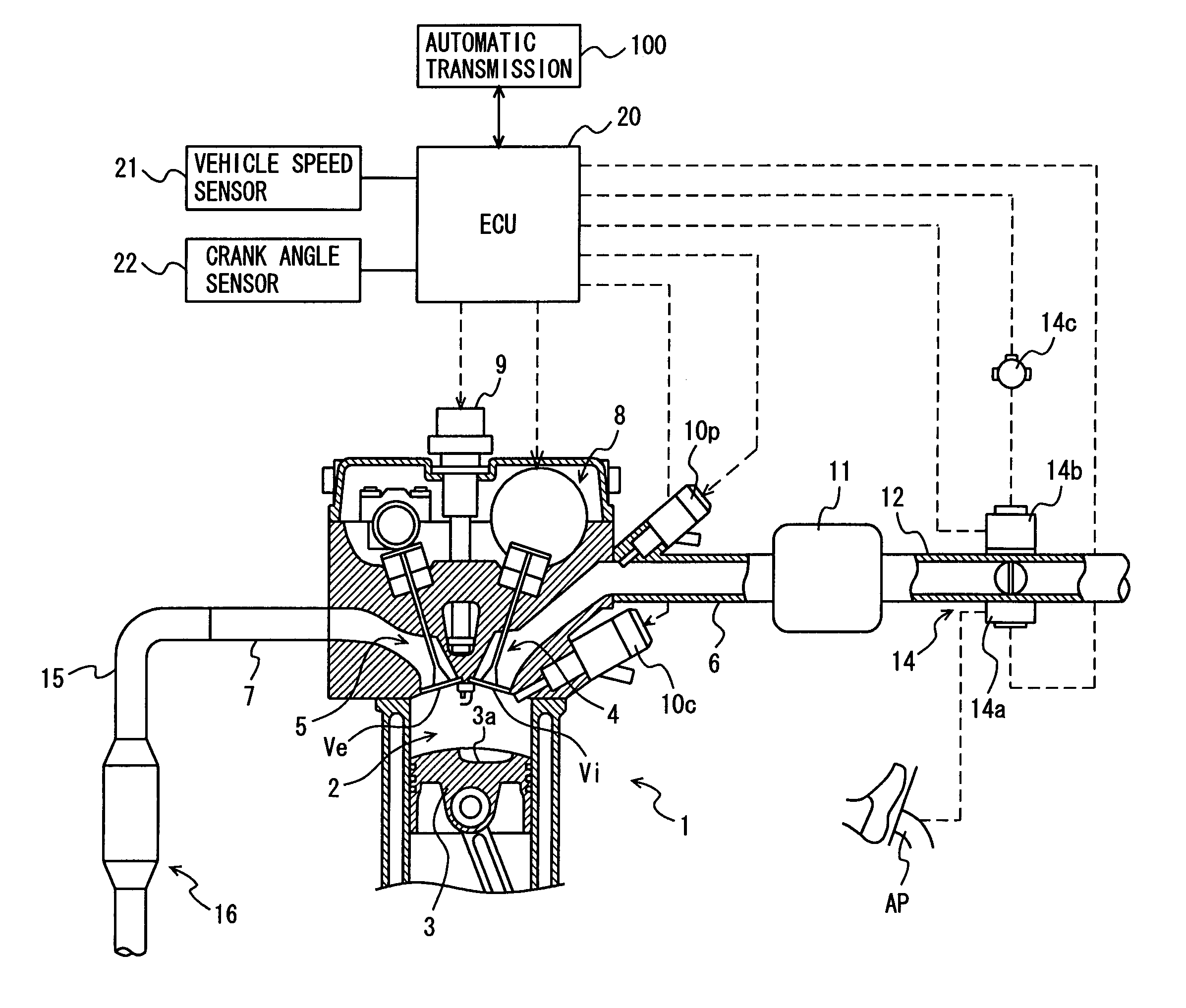 Device and method for controlling internal combustion engine