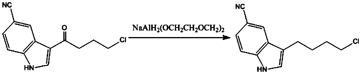Method for preparing vilazodone intermediate 3-(4-chlorobutyl)-1H-indol-5-cyano