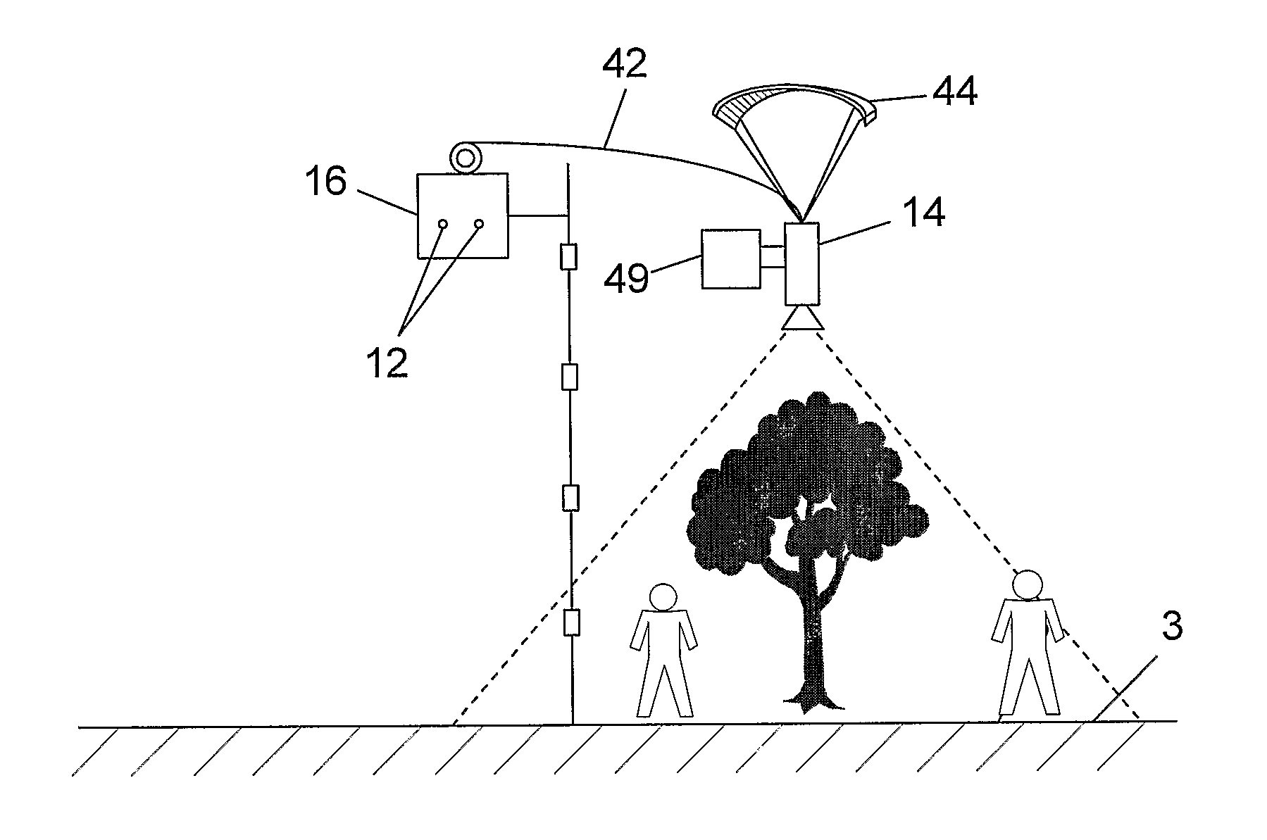 Surveillance System and Method for Detecting Forbidden Movement along a Predetermined Path