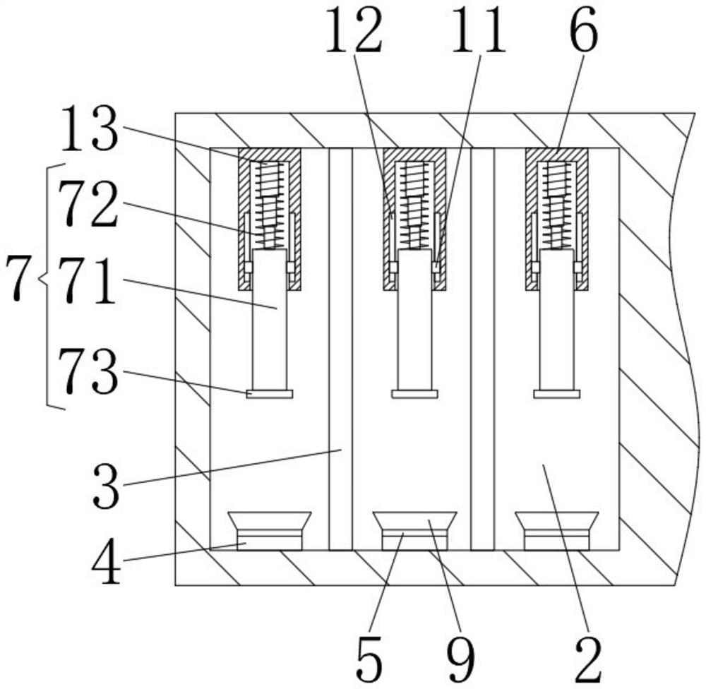 Multi-station safety valve airtightness detection device with limiting structure