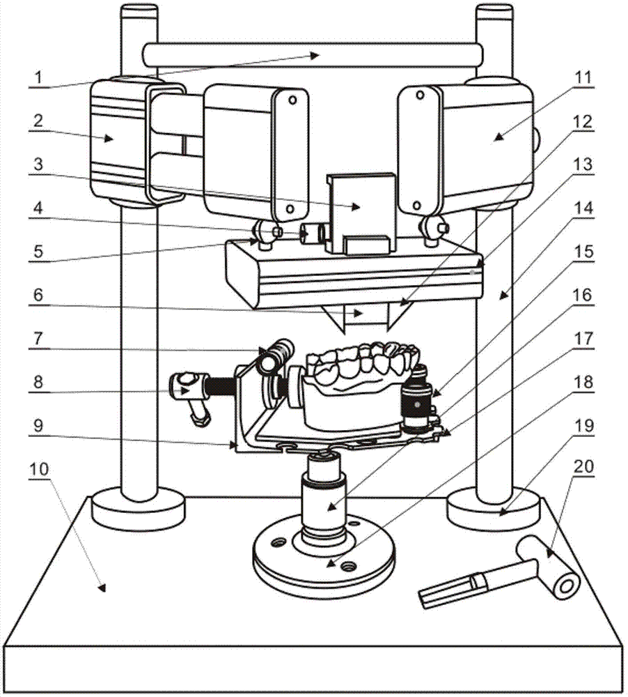Apparatus for measuring inclination of tooth cusp