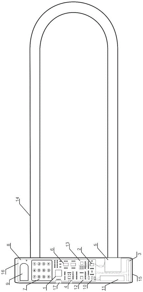 Anti-theft fingerprint lock having video-recording alarm function