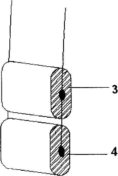 Method for manufacturing capacitor in parallel connection outside core