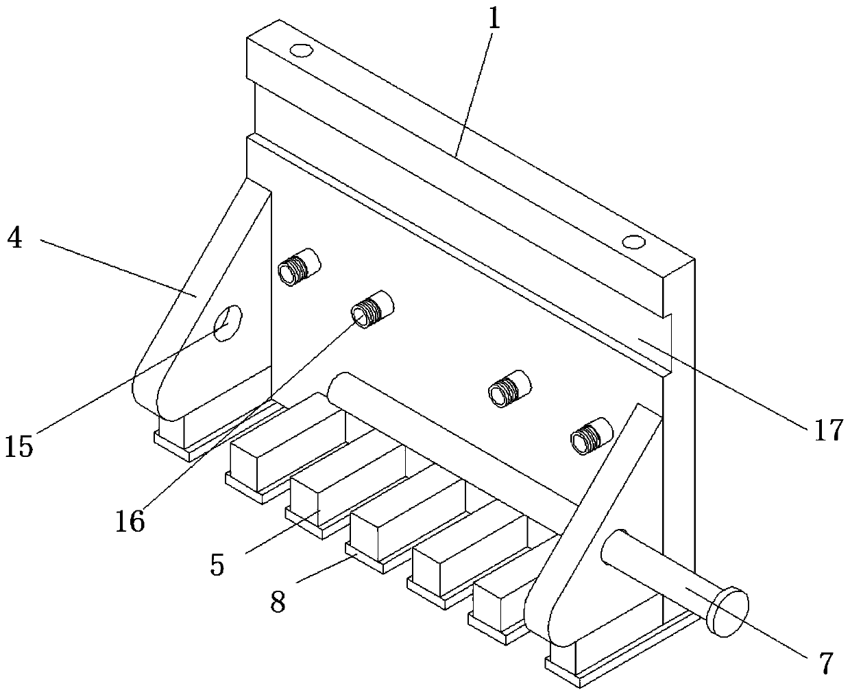 A protective device for foundation pits of highway bridge construction