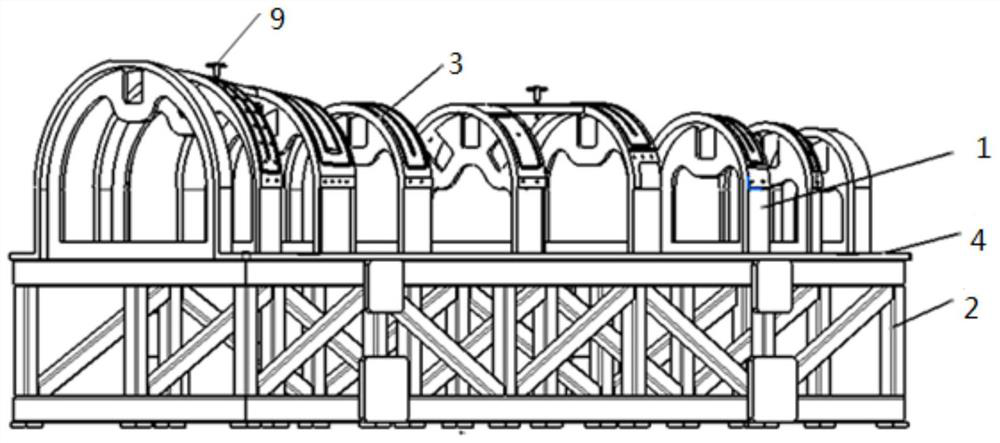 Composite material opening structure machining tool and method