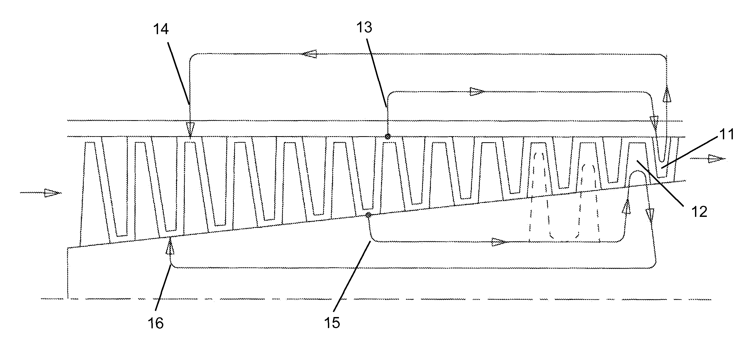 Multiple staged compressor with last stage airfoil cooling