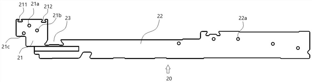 A high-efficiency swing sinker for a computerized flat knitting machine