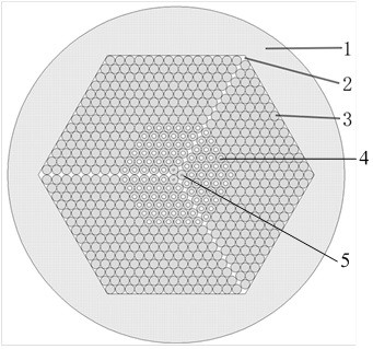 Photonic crystal fiber and preparation method thereof