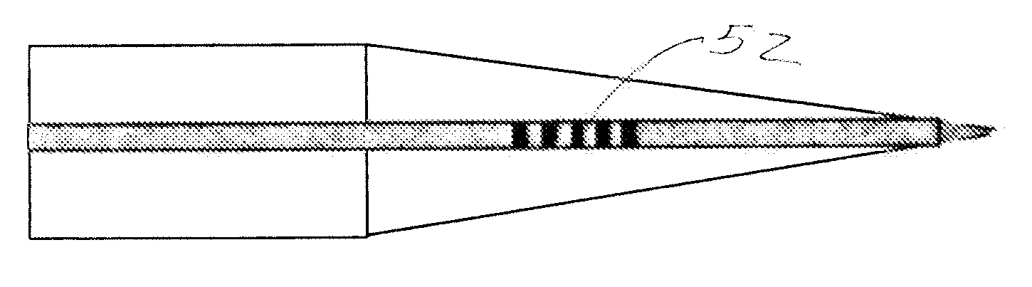 Intrinsic fabry-perot structure with micrometric tip