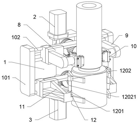 High-precision instrument welding clamping mechanism