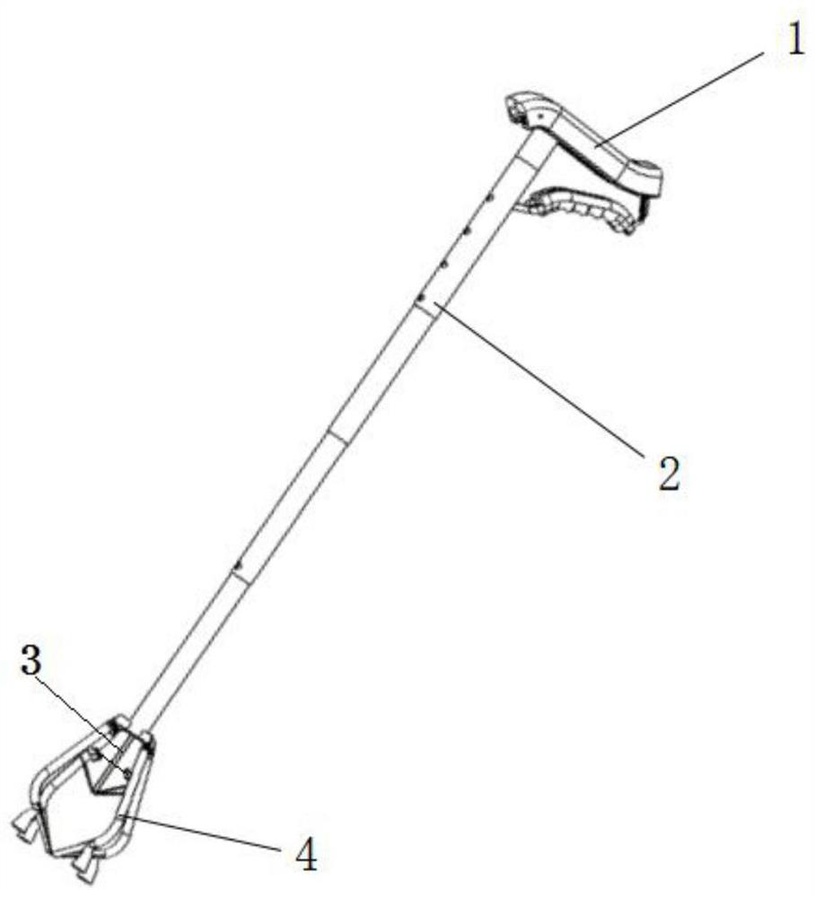 A graspable multifunctional crutch