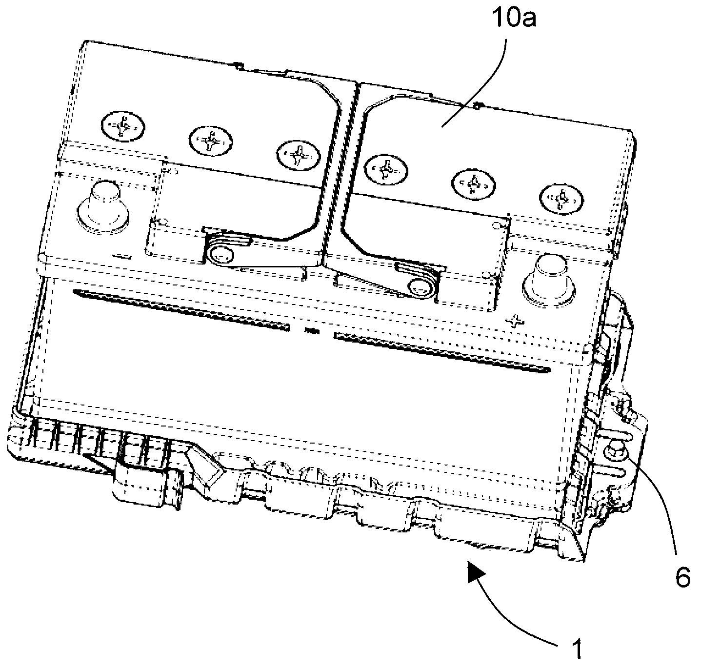 Battery console for a vehicle and vehicle including the same