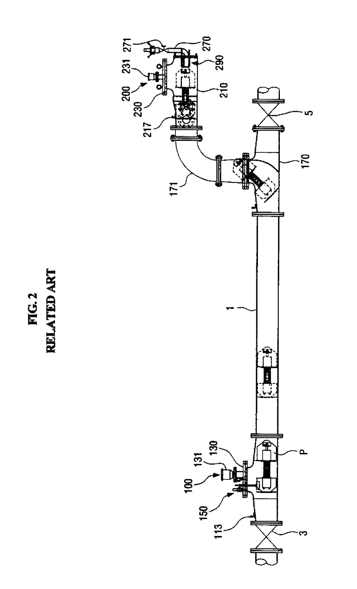 Pipe mapping probe apparatus for searching pipe route position