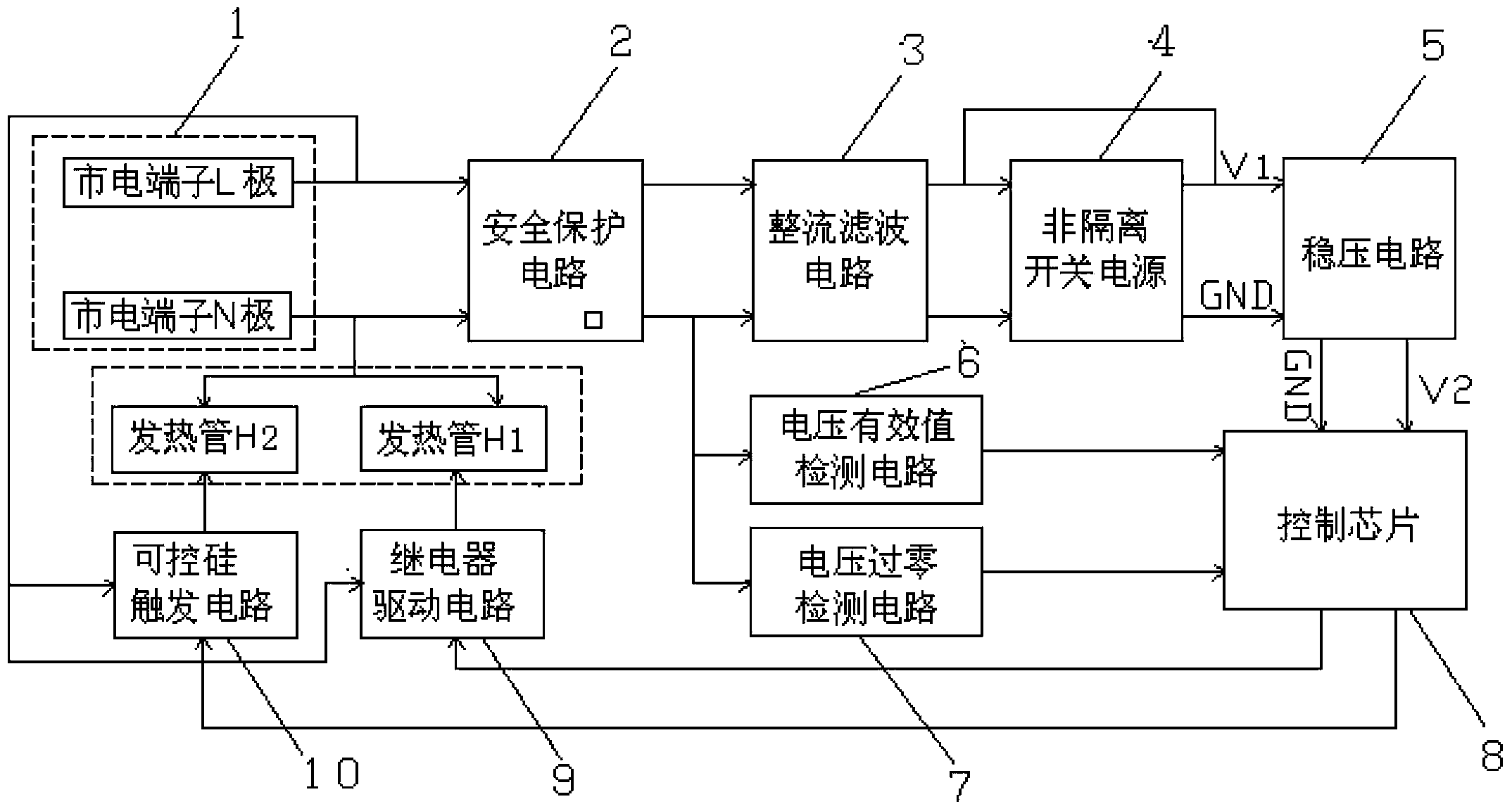 Electric cooking appliance and heating control method thereof