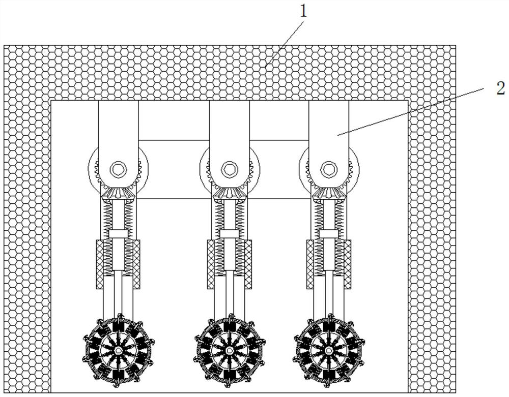 Electromagnetism-based protective clothing heating and pressing device