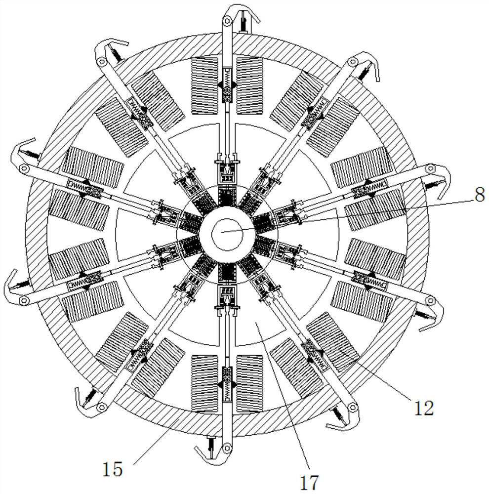 Electromagnetism-based protective clothing heating and pressing device