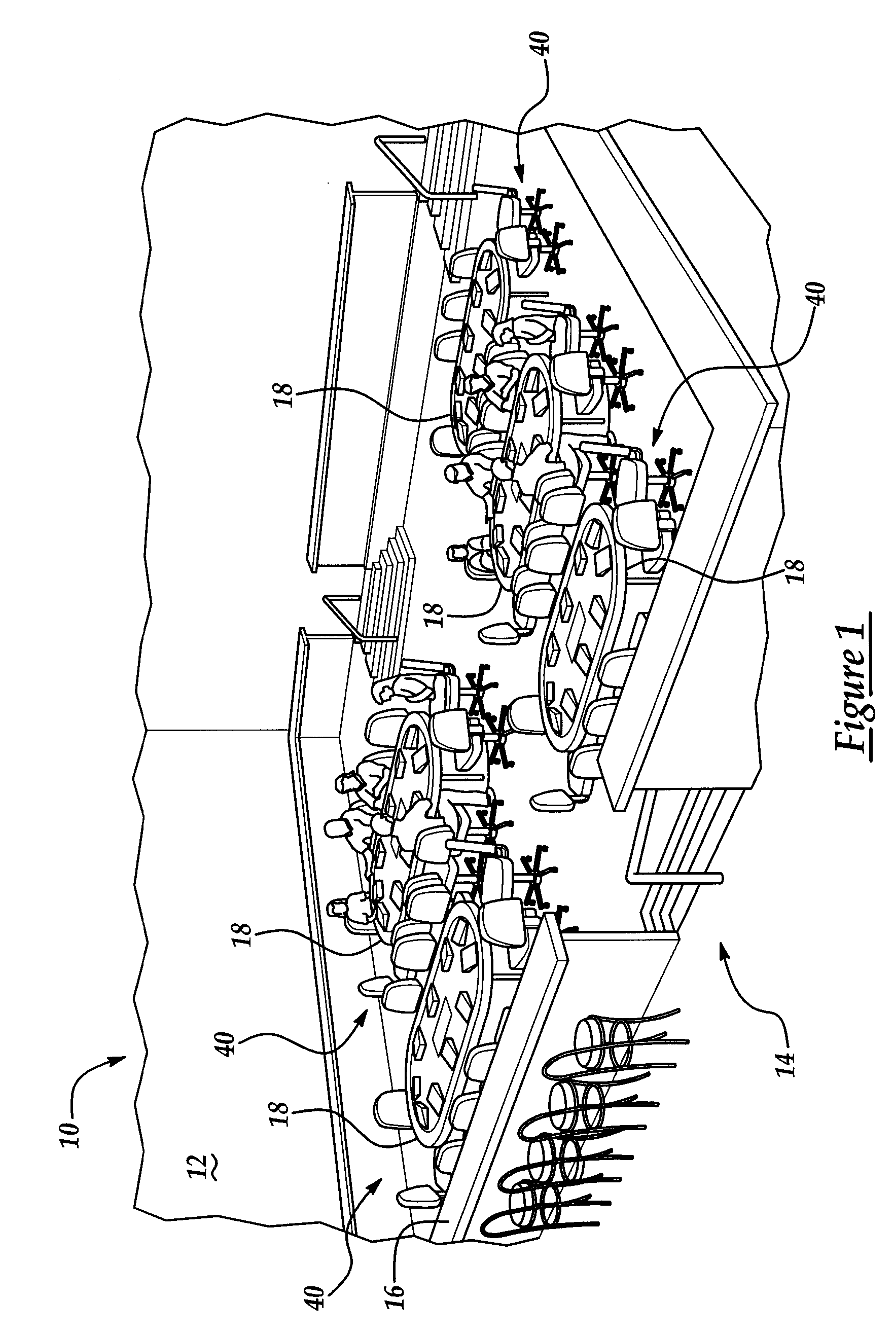 Host console of an electronic gaming system and method of moving a game controlled by the system