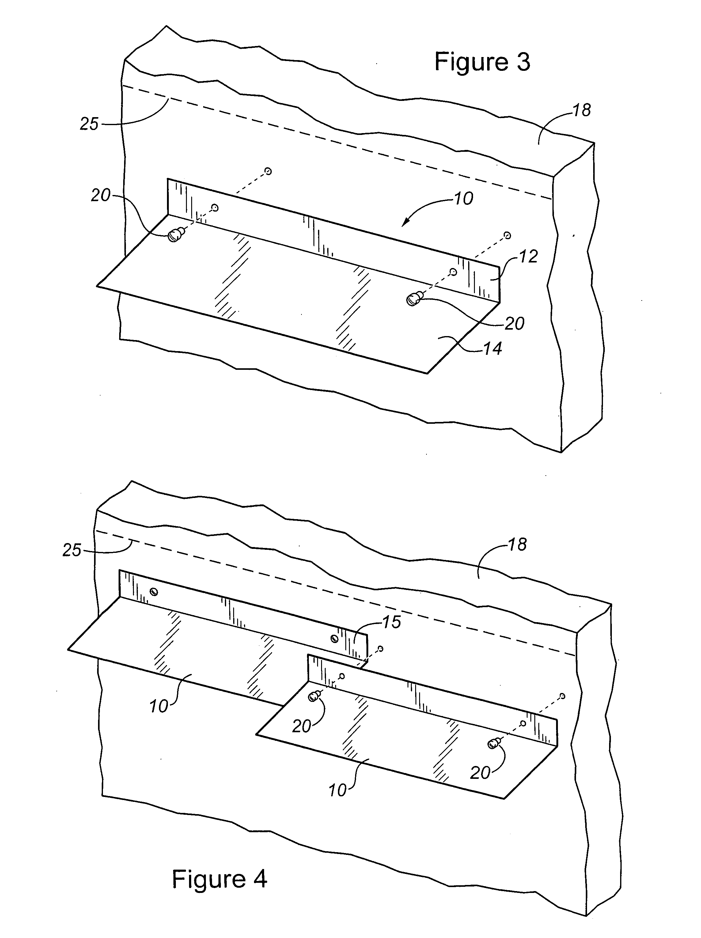 Method and apparatus for deflecting liquid from a foundation wall