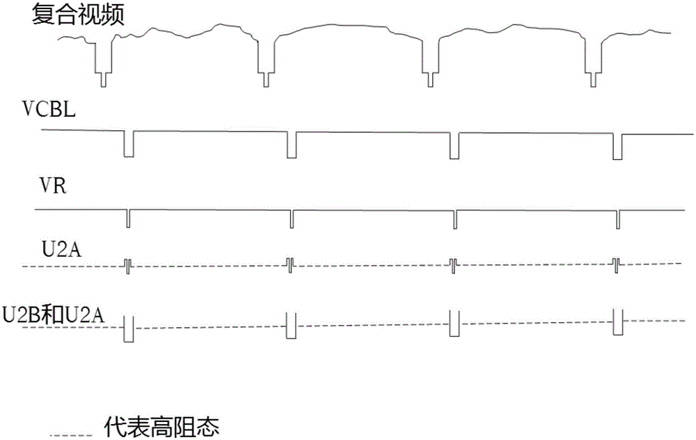 Video character superposition circuit and electronic device