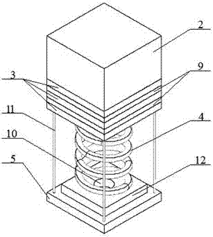 A Composite Vibration Isolation Device Based on Particle Damping and Memory Alloy Materials
