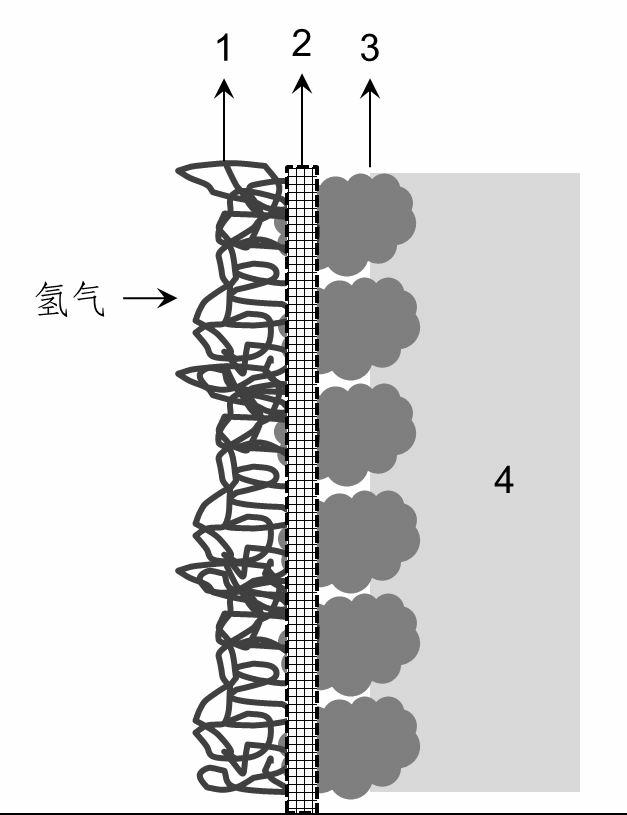 Method and device for hydrogen-circulating electrolysis and application of the method and device in production of aluminum oxide