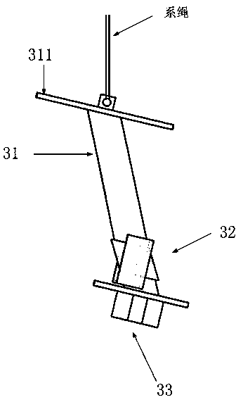 Self-swinging bird repelling device in high-voltage wire tower