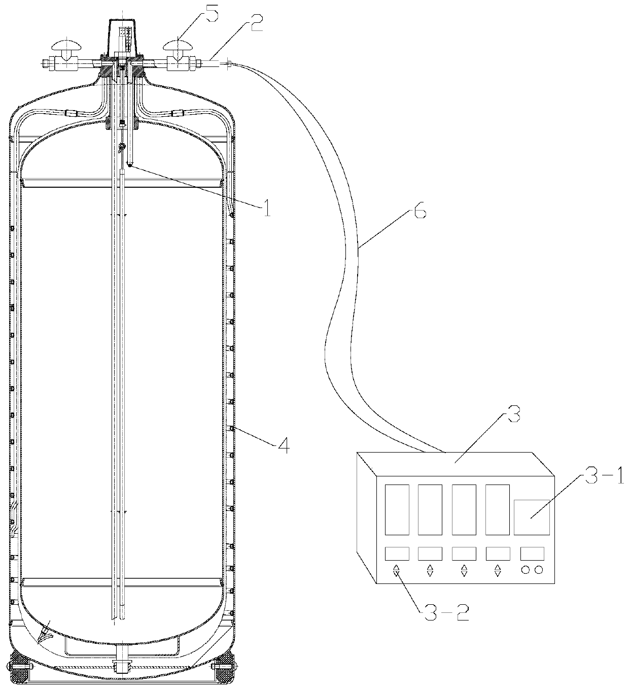 Gas cylinder static evaporation rate detection device and method