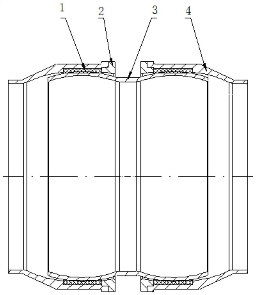 Sliding joint type pipeline compensator