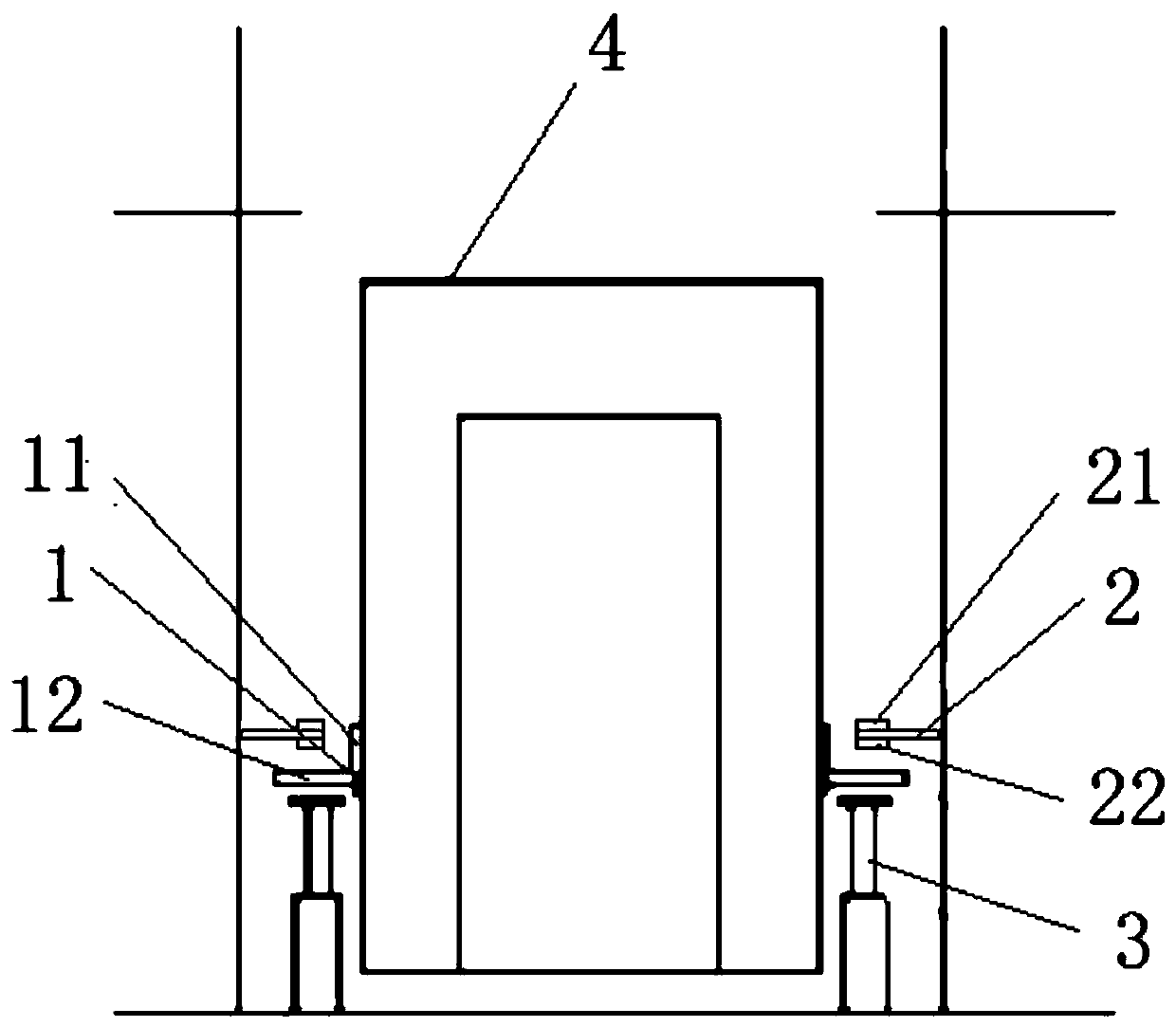 Elevator limiting device and elevator