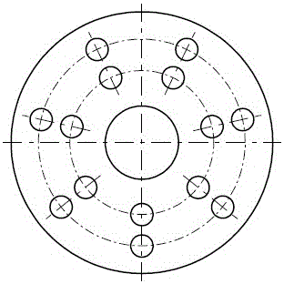 A cycloidal hydraulic motor oil hole